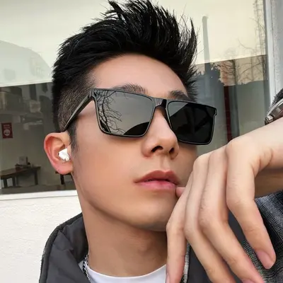 GM Small Three-Dot Unisex Sunglasses with UV Protection - 4