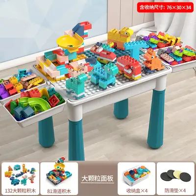 Large Building Block Table for Kids, DIY Educational Learning Desk - 8