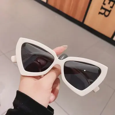 Triangle Cat-Eye Sunglasses for Women with UV Protection - 9