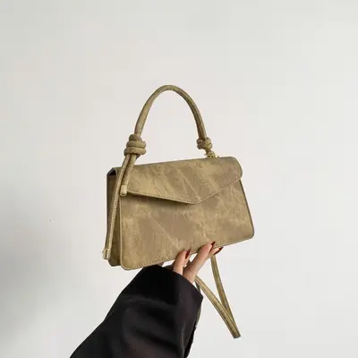 Women's Small Square Crossbody Bag, Simple Versatile Single-Shoulder Design - 9