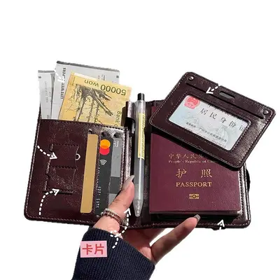 Pasaport kılıfı, çok fonksiyonlu seyahat organizer - 6