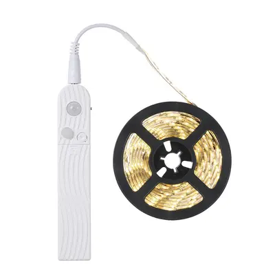 LED Şerit Işık 2835, Pil Kutulu, Esnek, Kısılabilir, Hareket Sensörlü