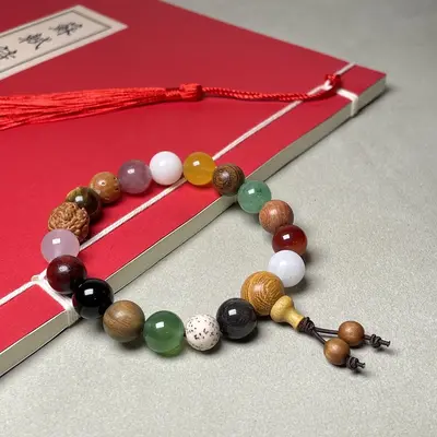 Hangzhou Duobao Bodhi Tohumu Onsekiz Tohumlu Budist Tespih Bileklik Basit Bileklik El Bandı Kültürel Sanat Bodhi Üreticisi Toptan Satış