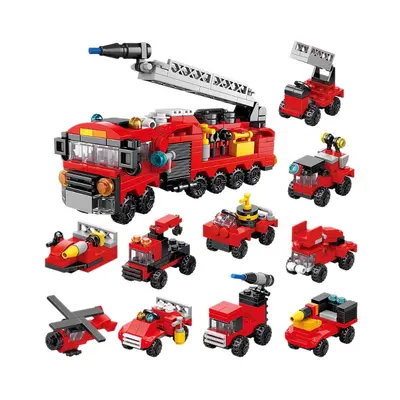 Military Fire Engineering Vehicle Building Block Set - 6