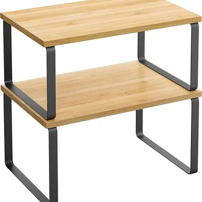 Cross-border living room storage shelf kitchen storage shelf spice rack wooden multi-purpose desktop storage shelf cabinet storage shelf - 8