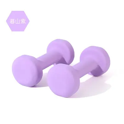 Cast iron coated dumbbells yoga children student set - 7