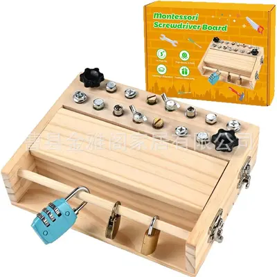 Montessori screwdriver set children educational screw removal toy combination tool learning sensory toy detachable