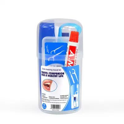 7-Piece Oral Care Kit with Toothbrush and Floss - 5