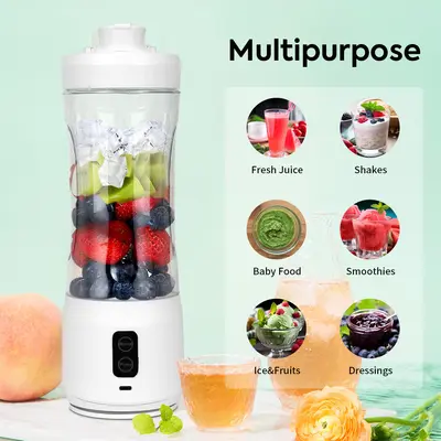 Portable blender, USB charging, cordless juicer cup