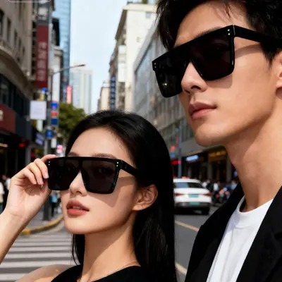Large-Frame Cycling and Driving Sunglasses with UV Protection