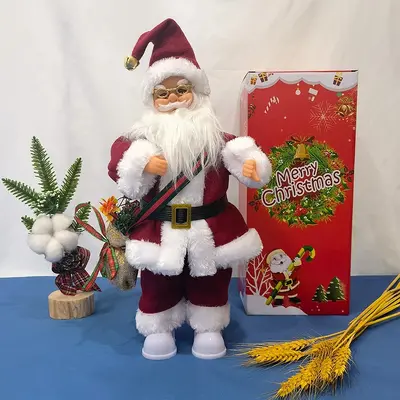 Electric Singing and Dancing Santa Claus Window Decoration