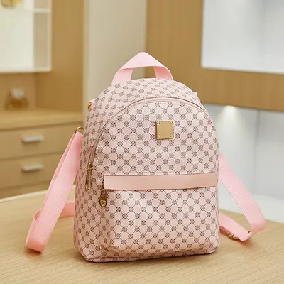 Women's Printed Small Backpack, Korean Style - 8