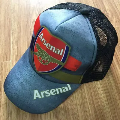 Mesh Sun Hat, AC Milan, Real Madrid, Chelsea, Arsenal Football Fan Cap - 12