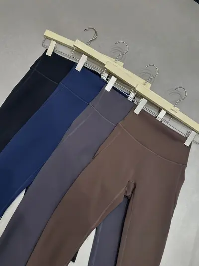 Kadın Kaşmir Karışımlı Yüksek Bel Yoga Pantolonu, Kaldırıcı Dikişsiz, Dışarı Giyilebilir