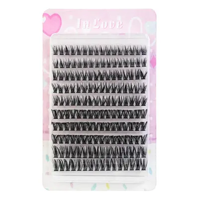 Self-Adhesive Segmented False Eyelashes, Curled, 30D/40D - 10