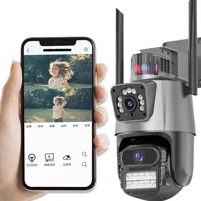 Outdoor WiFi camera with dual screen, night vision, HD quality