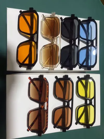 Large Frame Unisex Sunglasses, Simple Design, Ocean Lens Driving Glasses - 10