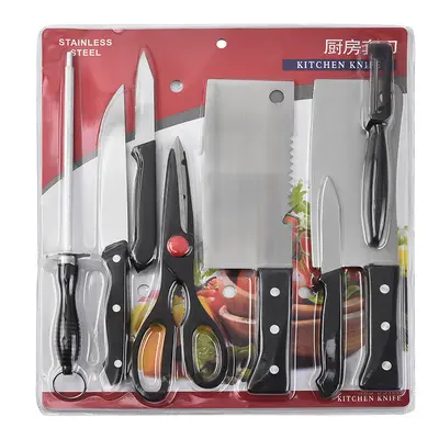 Kitchen Knife Set, 8 Pieces, Blister Pack