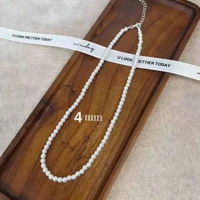 French Luxury Faux Pearl Necklace for Women ins High-End Elegant Versatile Collarbone Chain Trendy Neck Chain - 12