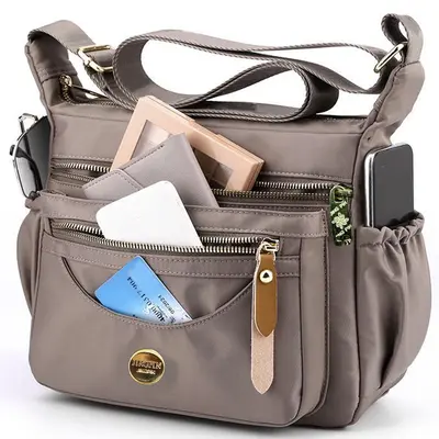 Waterproof Oxford Fabric Crossbody Bag, Large Capacity for Daily Use - 3
