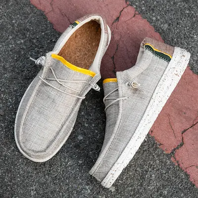Büyük numara slip-on loafer ayakkabı, 48 numara hafif kanvas