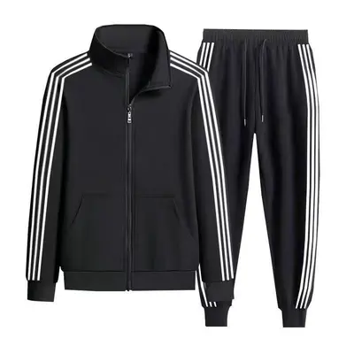 Men's Spring Autumn Three-Stripe Sports Stand-Collar Jacket - 9
