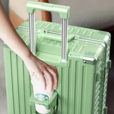 Aluminum Frame Suitcase, 360° Spinner Wheels, Combination Lock - 5