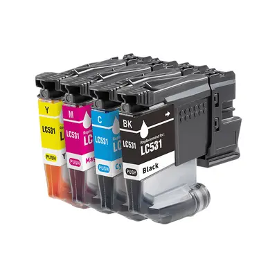 Tintenpatrone LC531XL LC531 passend für Brother DCP-J1260W / J1310DW / J1360DW