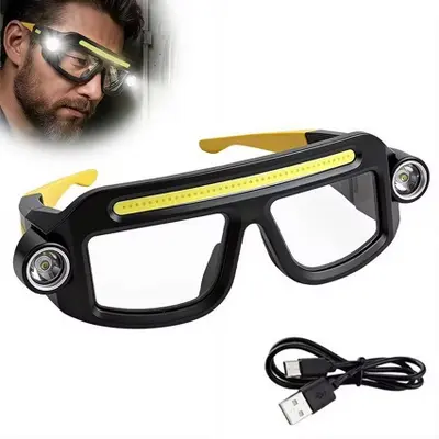COB-Stirnlampe, USB-wiederaufladbar, winddicht