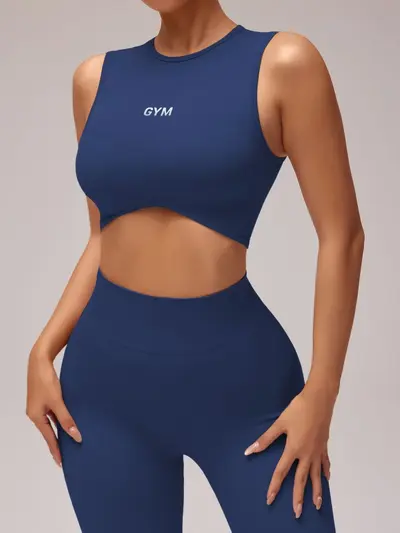 Kadın yoga takımı, elbise ve tayt, yüksek bel, kalça kaldırıcı - 11