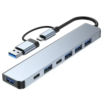 Type-C zu HDMI HD-Konverter Multifunktionales Docking-Station Handy-PC USB Multi-Port Erweiterungsdock - 8