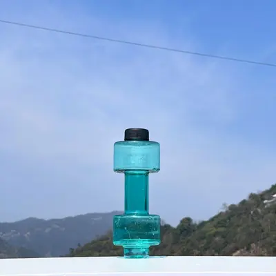 Sommer-Outdoor-Trinkflasche 550ML Hantel-Wasserflasche Fitness-Sportflasche Kunststoffbecher Student personalisierte Wasserflasche Anpassung - 8