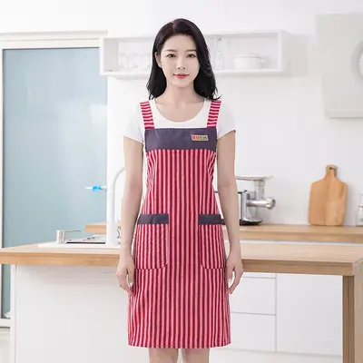 Summer Breathable Kitchen Apron, Oil and Stain Resistant - 8