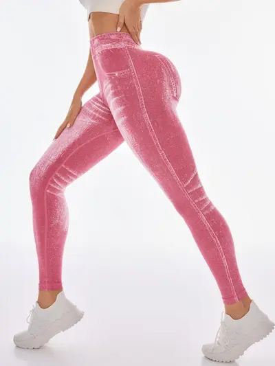 Seamless Back V-Waist Hip-Lifting Women's Yoga Pants, Quick-Dry - 7