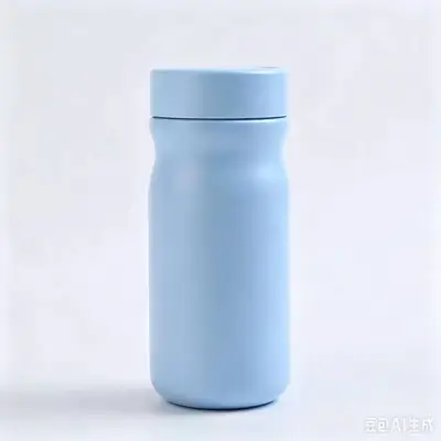 Minimalist Outdoor Thermos Bottle, Cat Design, with Tea Infuser, Portable - 9