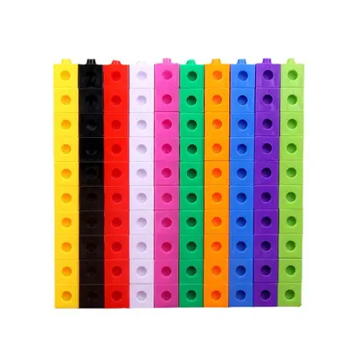 Anaokulu Eğitici Küp Blok Seti Montessori Matematik Öğretim Materyali