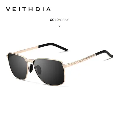 Men's Polarized Square Color-Changing Sunglasses, UV Protection - 13