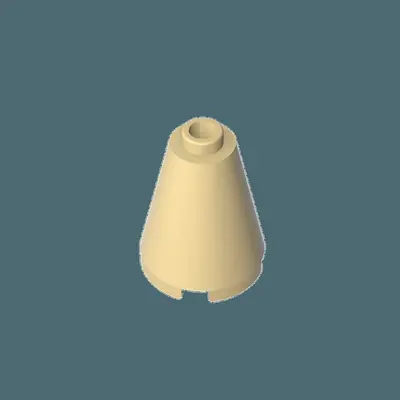 3942a Building Blocks 2x2 Cone Bricks, Small Technic Parts, 100 g - 7