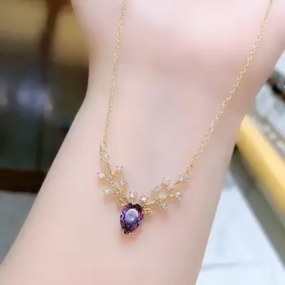 一鹿有你项链女ins锁骨链网红简约个性高级感颈链新款
