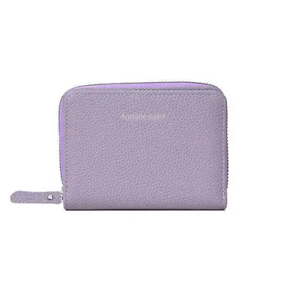 Slim Zipper Short Women's Bi-fold Minimalist Wallet - 9
