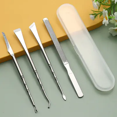 Titanyum pedikür bıçak seti, renkli, 7 parça - 9