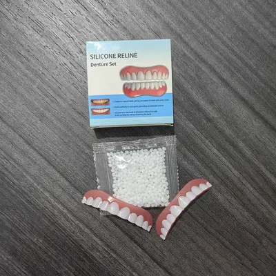 Simülasyon diş kaplaması, üst ve alt çene, delikli veya deliksiz, beyazlatıcı - 10