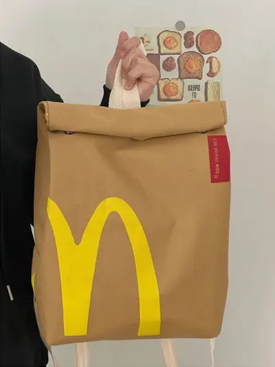 Large-Capacity Backpack, Hamburger Design Casual Student Bag - 4