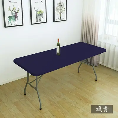 Rechteckige elastische Tischdecke Uni-Farbe - 8
