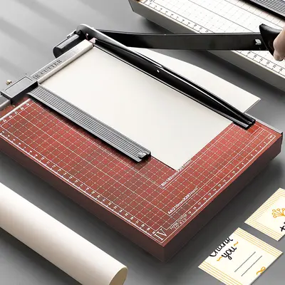 Manual Mini A4 and A5 Paper Cutter with Wood and Steel Body