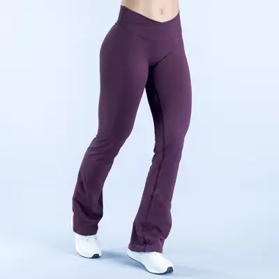 Women's Yoga Pants Micro Flare, High Waist, for Running and Fitness - 8
