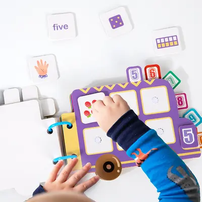 Çocuklar için el yapımı DIY sanat malzemesi seti, sihirli macun kitabı