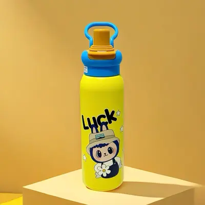 Minimalist Children's Thermos Straw Cup for Elementary School Students - 7
