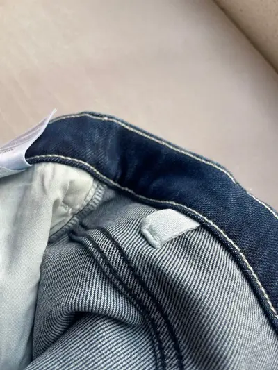 MOTHER yüksek bel düz paça kot pantolon, lacivert, tam boy