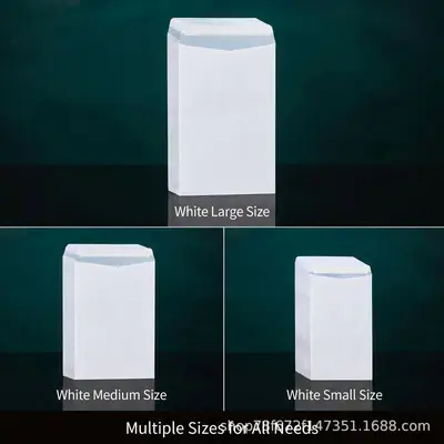 White Windowless Security Envelope No. 10, 4-1/8 x 9-1/2 inch, Self-Seal - 3